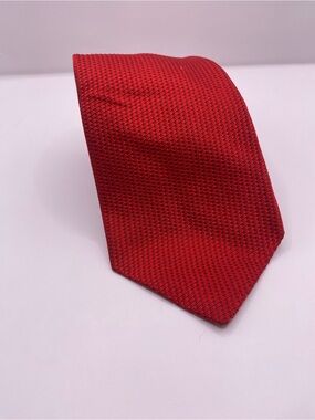 Faconnable Red Textured Woven Men's Tie